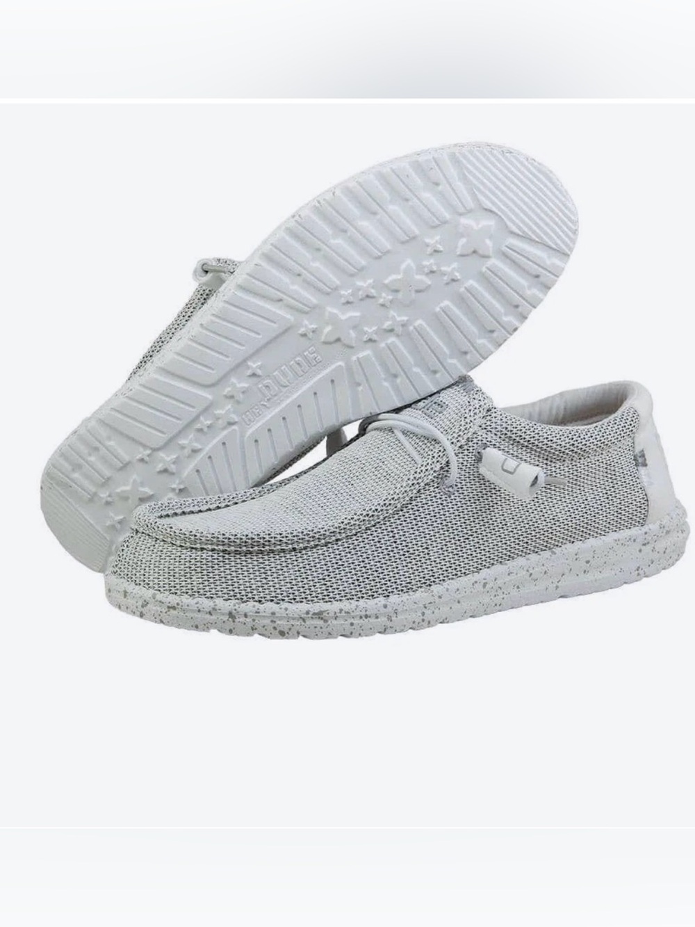Men’s Hey Dudes Wally Sox Stone White casual shoes